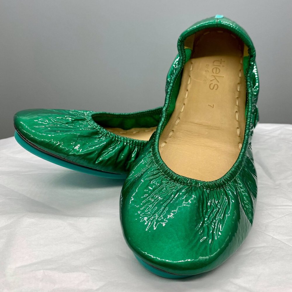 Tieks EMERALD size 7 EXCELLENT PRISTINE CONDITION